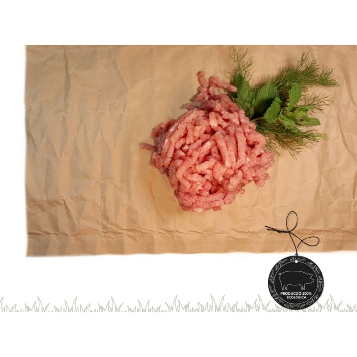 Carne picada de cerdo ecológico | Ecoilla